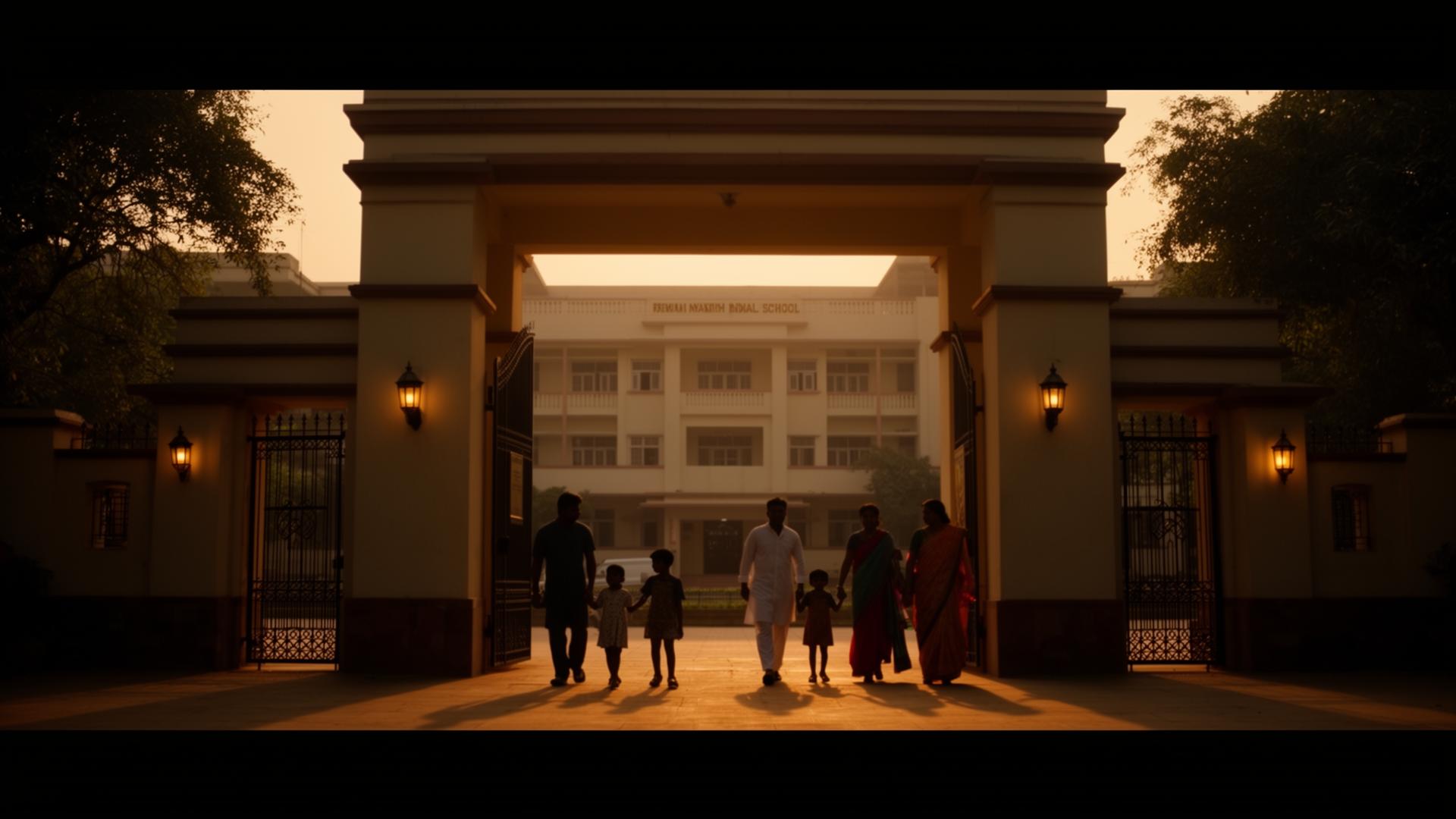 Khaitan campus at evening light